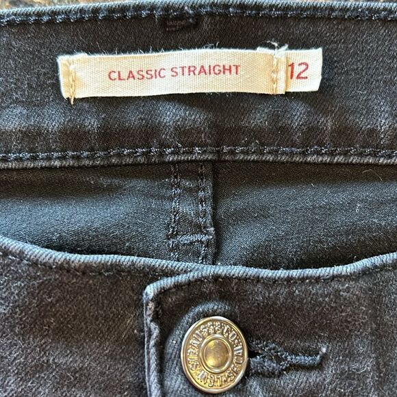 Levi’s Classic Straight Black Jeans - Picture 3 of 6